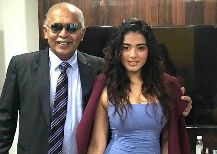Ketika Sharma With Her father