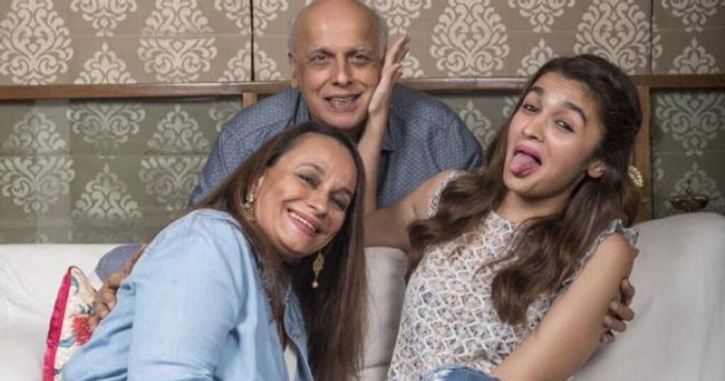 Alia Bhatt With Her Mother and Father